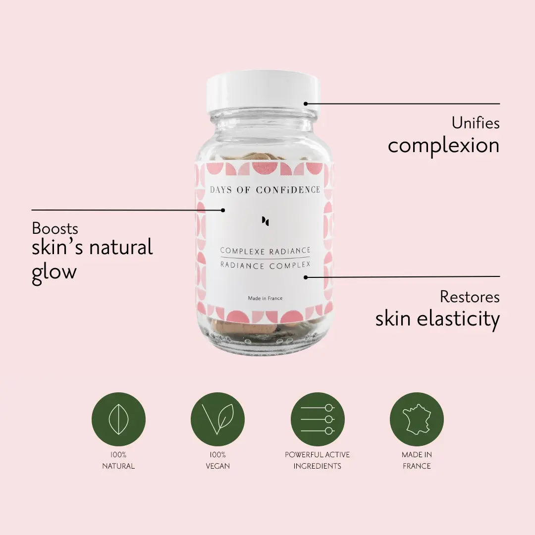 hide-ES / hide-FR complexe radiance supplement menopause for the skin 